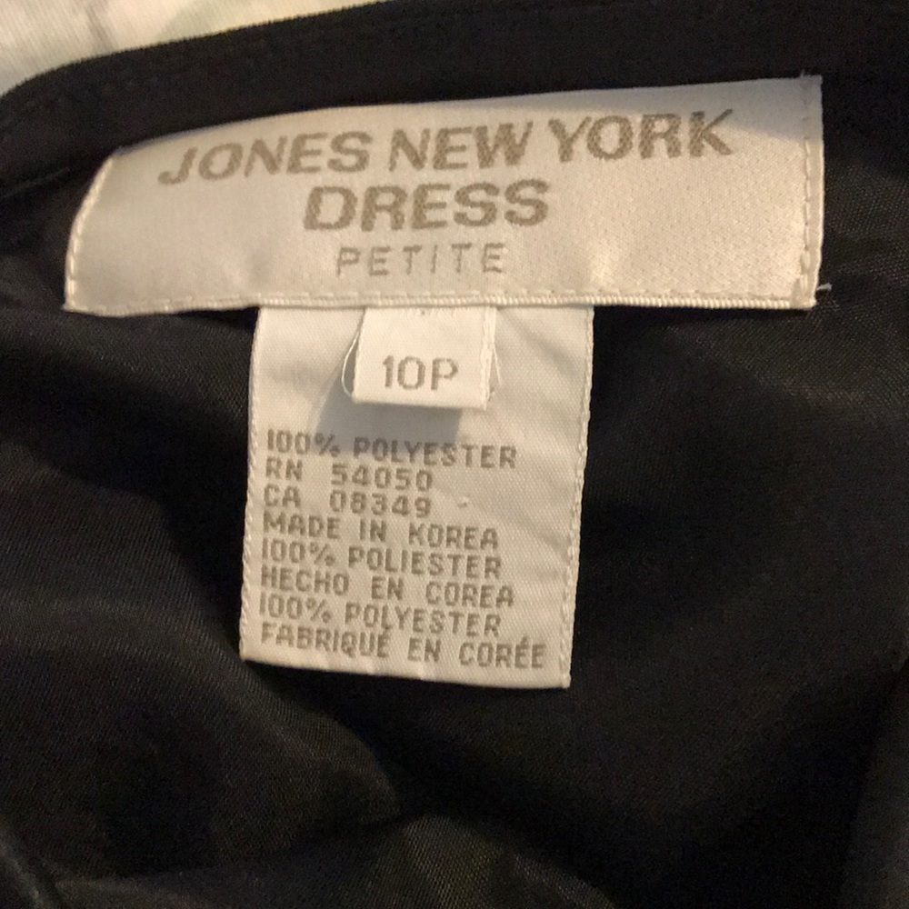 Jones New York Black Dress. Spaghetti straps. 10P - Picture 4 of 4
